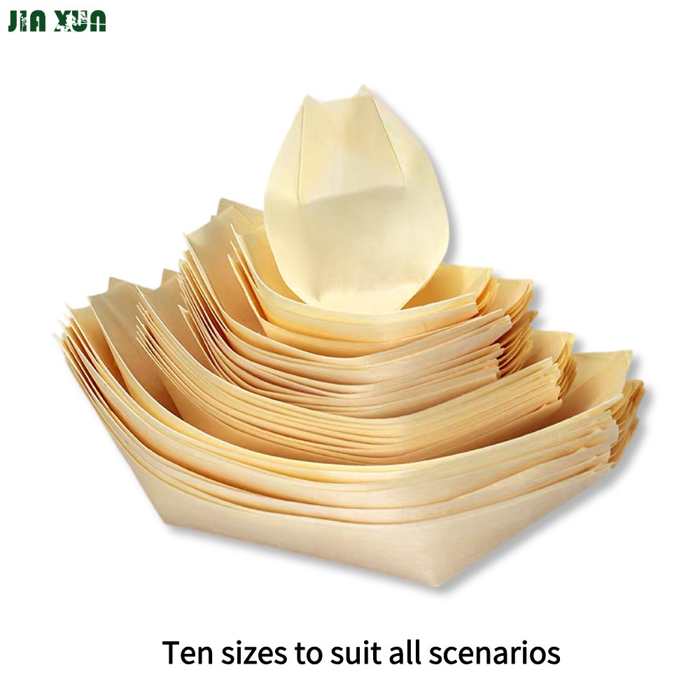 Disposable Wood Boat Plates