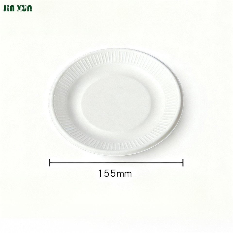 6inch sugarcane paper plates size